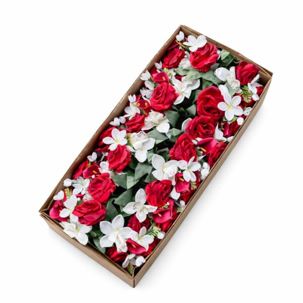 Kytica ruža kália a orchidea x13 red – Obrázok 2