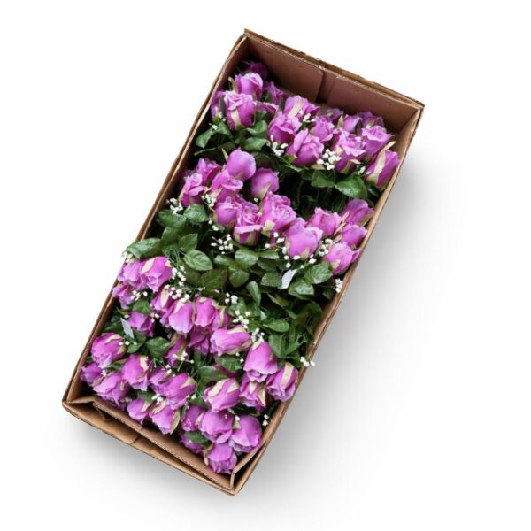kytica ruža puk s gypso x10 purple – Obrázok 2