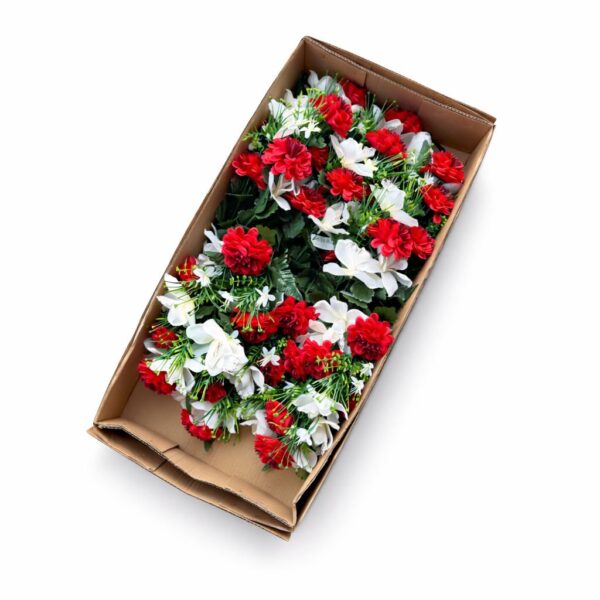 Kytica orchidea s dáliou x18 red – Obrázok 2