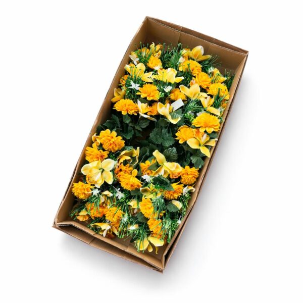 Kytica orchidea s dáliou x18 yellow – Obrázok 2