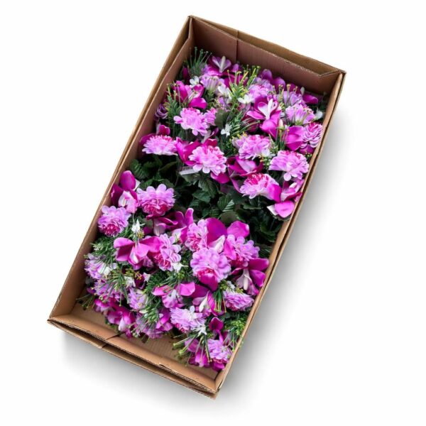 Kytica orchidea s dáliou x18 purple – Obrázok 2