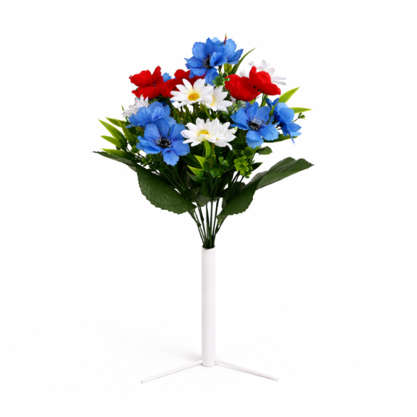 Kyt. poľná, 45cm bielo modrá