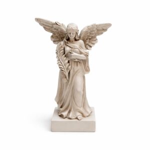 Anjel s pierkom na podstave 14cm polyresin