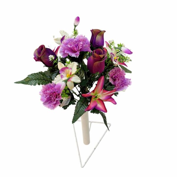 Kytica mix ľalia s karafiátom x13 purple