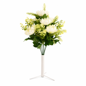 Kytica chryzantéma 43 cm krémová